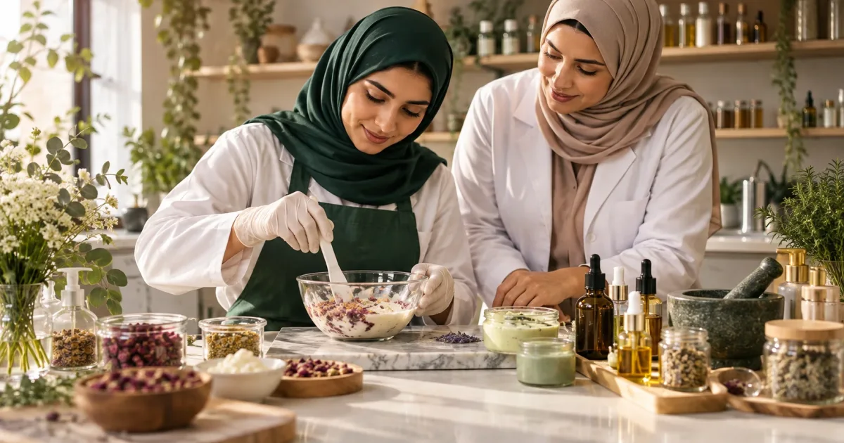 صورة توضيحية لمقال: المهارات الحرفية في مستحضرات التجميل: كيف تتعلم وتجرب بنفسك