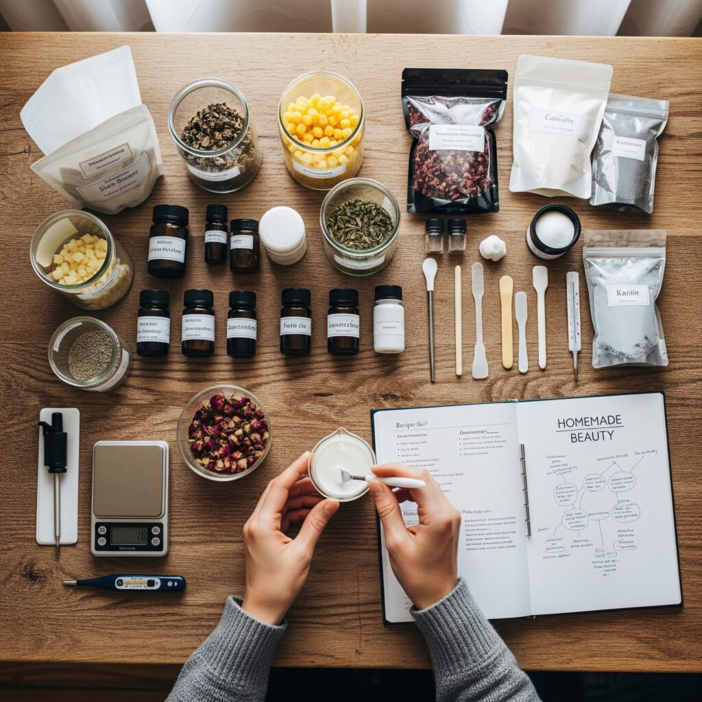 عالم صناعة مستحضرات التجميل في المنزل